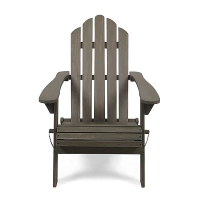 2pk Hazel Outdoor Acacia Wood Foldable Adirondack Chairs - Christopher Knight Home 4 2pk Hazel Outdoor Acacia Wood Foldable Adirondack Chairs - Christopher Knight Home - Image 2