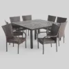 Bullpond 9pc Aluminum And Wicker Dining Set - Christopher Knight Home 1 Bullpond 9pc Aluminum And Wicker Dining Set - Christopher Knight Home -Outdoor Furniture Store GUEST 0155d275 fb5c 460f b36c 28f50638638b