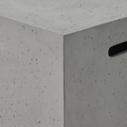 Aidan Outdoor Light Weight Concrete Square Tank Holder Side Table Light Gray - Christopher Knight Home -Outdoor Furniture Store GUEST 04623a89 5680 4a72 9335 29af2ecdc710