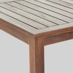 Geelong 7pc Acacia Wood & Wicker Patio Dining Set - Brown - Christopher Knight Home -Outdoor Furniture Store GUEST 04ee7584 4ba0 421a 97b7 2b1c058520a0