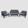 Santa Ana 4pc Gray Acacia Wood Conversation Set - Christopher Knight Home 1 Santa Ana 4pc Gray Acacia Wood Conversation Set - Christopher Knight Home -Outdoor Furniture Store GUEST 050f30d4 50aa 4279 9c5a 32d4128a5982