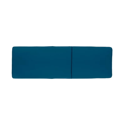 Kyoto 3pc Outdoor Acacia Wood Chaise Lounge Set With Cushions - Teak/Blue - Christopher Knight Home 7 Kyoto 3pc Outdoor Acacia Wood Chaise Lounge Set With Cushions - Teak/Blue - Christopher Knight Home - Image 5