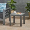 Cape Coral Aluminum Patio Side Table Gray - Christopher Knight Home -Outdoor Furniture Store GUEST 06eec5aa 51a9 4d8d ae90 ae1def4491e6