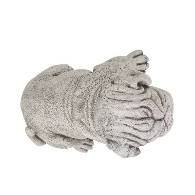 Concrete Adena Outdoor Dog Garden Statue - Antique White - Christopher Knight Home 7 Concrete Adena Outdoor Dog Garden Statue - Antique White - Christopher Knight Home - Image 5