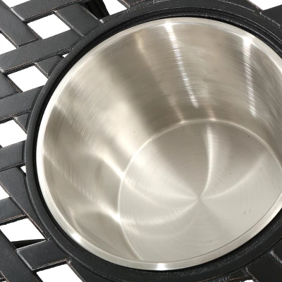 Alexa 3pc Cast Aluminum Bistro Set - Shiny Copper - Christopher Knight Home 5 Alexa 3pc Cast Aluminum Bistro Set - Shiny Copper - Christopher Knight Home - Image 3