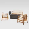 Driscoll 7pc Acacia Wood Chat Set With Fire Pit - Teak/Cream/Brown - Christopher Knight Home 2 Driscoll 7pc Acacia Wood Chat Set With Fire Pit - Teak/Cream/Brown - Christopher Knight Home -Outdoor Furniture Store GUEST 0c1f9253 c27b 4a39 88a6 eae4e879c941