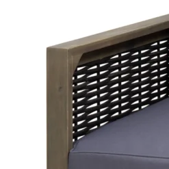 Linwood 2pk Outdoor Acacia Wood Club Chairs With Wicker Accents - Gray/Dark Gray - Christopher Knight Home 18 Linwood 2pk Outdoor Acacia Wood Club Chairs With Wicker Accents - Gray/Dark Gray - Christopher Knight Home -Outdoor Furniture Store GUEST 0c752e93 b0e3 4856 9674 8187b05d809a