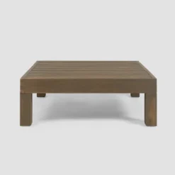 Brava 4pc Acacia Modular Sofa And Table Set - Gray/White - Christopher Knight Home -Outdoor Furniture Store GUEST 0d107a7e 6d47 4413 bfe2 b5796a9df2ac 3