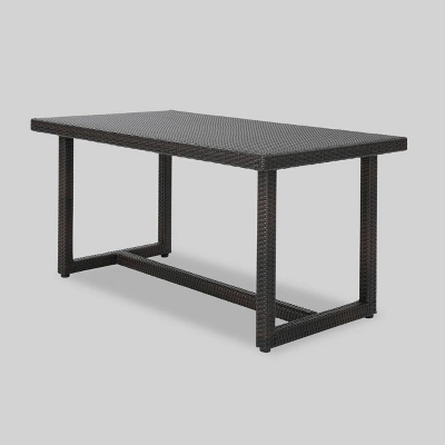 Santa Rosa Rectangle Wicker Dining Table - Christopher Knight Home 7 Santa Rosa Rectangle Wicker Dining Table - Christopher Knight Home - Image 5