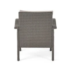 Keana 5pc Faux Rattan Club Chair & Fire Pit Chat Set - Christopher Knight Home -Outdoor Furniture Store GUEST 0f168e18 25a6 48bc afd0 82ff58b22979