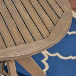 Casa 3pc Acacia X Leg Bistro Dining Set Gray/Cream - Christopher Knight Home -Outdoor Furniture Store GUEST 0fe6f86d 9ca9 49d0 a0b8 562994b16ebe