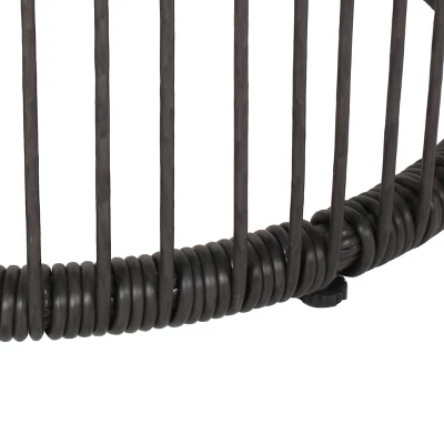 Neblett 3pc Patio Wicker Chat Set - White/Beige/Black - Christopher Knight Home 6 Neblett 3pc Patio Wicker Chat Set - White/Beige/Black - Christopher Knight Home - Image 4