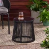 Moonstone Rope Weave Modern Side Table - Black - Christopher Knight Home 2 Moonstone Rope Weave Modern Side Table - Black - Christopher Knight Home -Outdoor Furniture Store GUEST 11512f0e d99c 4dff 8e1e ba1a105fa4fe