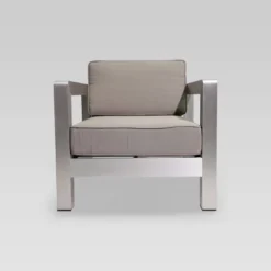 Aviara 5pc Aluminum Chat Set With Fire Pit - Silver/Khaki And Light Gray - Christopher Knight Home 10 Aviara 5pc Aluminum Chat Set With Fire Pit - Silver/Khaki And Light Gray - Christopher Knight Home -Outdoor Furniture Store GUEST 1278436c 69a6 4390 b84f a77e7c6ed86b