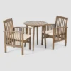 Casa 3pc Acacia Bistro Dining Set Gray/Cream - Christopher Knight Home 1 Casa 3pc Acacia Bistro Dining Set Gray/Cream - Christopher Knight Home -Outdoor Furniture Store GUEST 12c7353f e106 42d8 8c0c b7688f7d90c6