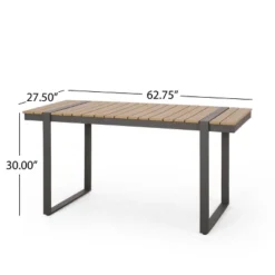 Cibola Outdoor Aluminum Rectangle Dining Table - Natural/Gray - Christopher Knight Home 15 Cibola Outdoor Aluminum Rectangle Dining Table - Natural/Gray - Christopher Knight Home -Outdoor Furniture Store GUEST 1354e40d 89ff 49b5 abfb 27e00f76f247 1