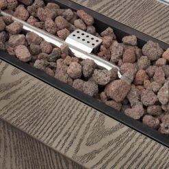 Wellington Outdoor 50000 BTU Rectangular Fire Pit Wood Pattern Brown - Christopher Knight Home -Outdoor Furniture Store GUEST 1361db40 4dd7 4df5 afaa 58c06f2d4fda 1