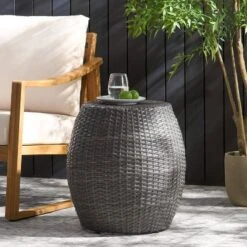 Canary Wicker Side Table - Gray - Christopher Knight Home -Outdoor Furniture Store GUEST 14efa892 63ee 4bb2 8ce2 94dc6b233e1d