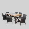 Torrens 7pc Acacia Wood/Wicker Patio Dining Set - Brown - Christopher Knight Home 2 Torrens 7pc Acacia Wood/Wicker Patio Dining Set - Brown - Christopher Knight Home -Outdoor Furniture Store GUEST 1521f7c8 d0eb 4860 8bcd 2af6a9bcf46f