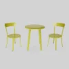 Barbados 3pc Iron Bistro Set - Matte Lime Green - Christopher Knight Home