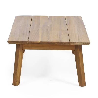 Burchett Outdoor Acacia Wood 4 Seater Chat Set With Cushions - Teak/Brown/Beige - Christopher Knight Home 9 Burchett Outdoor Acacia Wood 4 Seater Chat Set With Cushions - Teak/Brown/Beige - Christopher Knight Home - Image 7