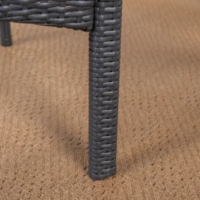 Stamford 5pc Acacia Wood & Wicker Patio Dining Set - Gray - Christopher Knight Home 8 Stamford 5pc Acacia Wood & Wicker Patio Dining Set - Gray - Christopher Knight Home - Image 6