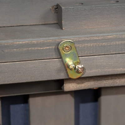 Oana 5pc Acacia Wood V-Shaped Sectional Sofa Set - Gray/Dark Gray - Christopher Knight Home 4 Oana 5pc Acacia Wood V-Shaped Sectional Sofa Set - Gray/Dark Gray - Christopher Knight Home - Image 2