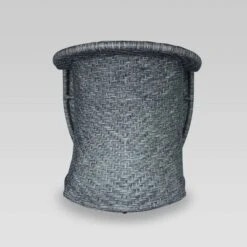 Larchmont Wicker Swivel Chair - Mixed Black/Dark Gray - Christopher Knight Home -Outdoor Furniture Store GUEST 16f4f124 6a3e 4b15 92d1 3f014886edf7