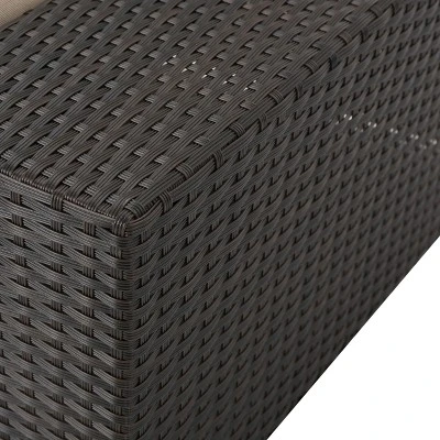 Santa Cruz 8pc Wicker Sectional - Dark Brown - Christopher Knight Home 4 Santa Cruz 8pc Wicker Sectional - Dark Brown - Christopher Knight Home - Image 2