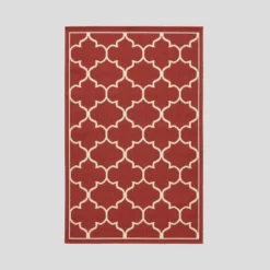 Thornhill Geometric Outdoor Rug Red/Ivory - Christopher Knight Home -Outdoor Furniture Store GUEST 181681b5 19c8 408e be7e 507e9c256acd