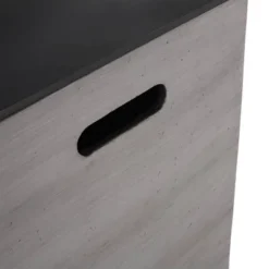 Langton Outdoor Light Weight Concrete & Ceramic Square Tank Holder Side Table Dark Gray/Black - Christopher Knight Home -Outdoor Furniture Store GUEST 1840856c 8a1d 42ae 8420 5f9a0e55ba94