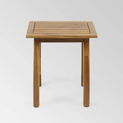 Yadira 3pc Acacia Wood Chat Set - Teak/Dark Teal - Christopher Knight Home 7 Yadira 3pc Acacia Wood Chat Set - Teak/Dark Teal - Christopher Knight Home - Image 5