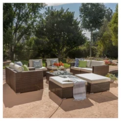 Santa Rosa 9pc All-Weather Wicker Patio Chat Set - Christopher Knight Home 13 Santa Rosa 9pc All-Weather Wicker Patio Chat Set - Christopher Knight Home -Outdoor Furniture Store GUEST 19cb8422 f18c 4c22 8e7a 143f49d3bef9