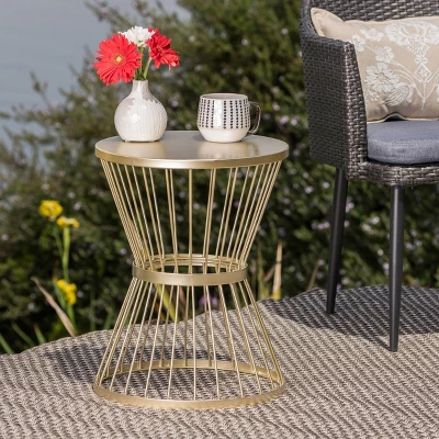 Lassen 16" Iron Patio Side Table - Christopher Knight Home 3 Lassen 16" Iron Patio Side Table - Christopher Knight Home