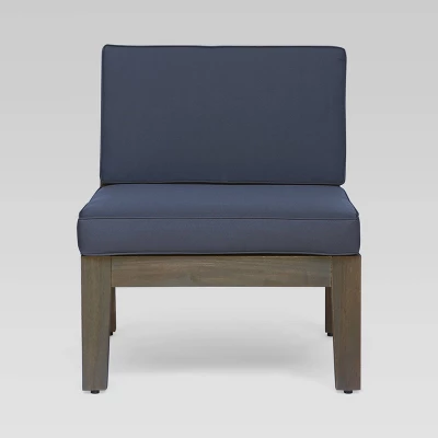 Grenada 5pc Acacia Sectional Sofa Set - Gray/Dark Gray - Christopher Knight Home 4 Grenada 5pc Acacia Sectional Sofa Set - Gray/Dark Gray - Christopher Knight Home - Image 2