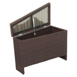 Madras Tortuga 8pc Wicker 1/2 Round Seating Set With Ice Bucket Ottoman - Brown/Beige - Christopher Knight Home 7 Madras Tortuga 8pc Wicker 1/2 Round Seating Set With Ice Bucket Ottoman - Brown/Beige - Christopher Knight Home -Outdoor Furniture Store GUEST 1c6f2dff 7e62 48bb 9099 39714320edcf