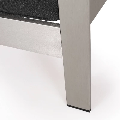 Aviara 4pk Aluminum Club Chairs - Silver/Gray - Christopher Knight Home 12 Aviara 4pk Aluminum Club Chairs - Silver/Gray - Christopher Knight Home - Image 10