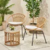 Specter 3pc Patio Wicker Chat Set - Light Brown/Beige/Black - Christopher Knight Home 2 Specter 3pc Patio Wicker Chat Set - Light Brown/Beige/Black - Christopher Knight Home -Outdoor Furniture Store GUEST 1ece694f 7755 4258 9584 8a6fa69c961b