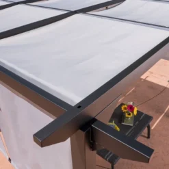 Lawrence 10' X 10' Steel Gazebo - Gray - Christopher Knight Home -Outdoor Furniture Store GUEST 1efb384f 789b 4500 a368 768beb7100b6