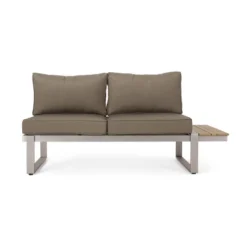 Sterling 4pc Outdoor Aluminum V Shaped 5 Seater Sofa With Cushions - Khaki/Natural - Christopher Knight Home 15 Sterling 4pc Outdoor Aluminum V Shaped 5 Seater Sofa With Cushions - Khaki/Natural - Christopher Knight Home -Outdoor Furniture Store GUEST 20466cb6 8642 468a b4f1 bfcc7d873aa6