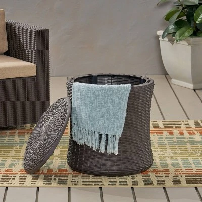Olivo Patio Faux Wicker Patio Table - Christopher Knight Home 4 Olivo Patio Faux Wicker Patio Table - Christopher Knight Home - Image 2