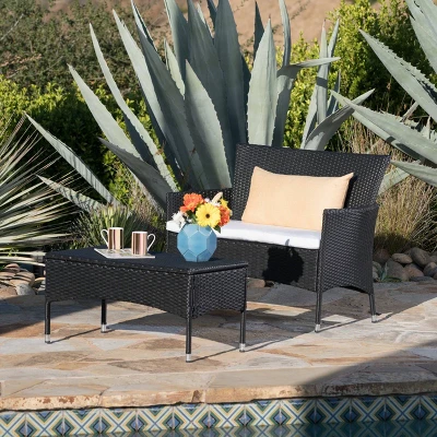 Malta 2pc Outdoor Seating Set - Christopher Knight Home 9 Malta 2pc Outdoor Seating Set - Christopher Knight Home - Image 7