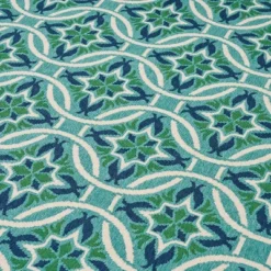 Jada Geometric Outdoor Rug Blue/Green - Christopher Knight Home -Outdoor Furniture Store GUEST 24958d20 050d 4e97 aa0b 3e894166b679
