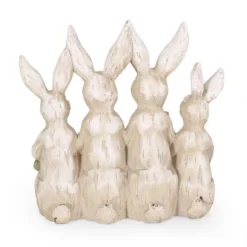 19.75" Concrete Broadus Outdoor Rabbit Family Garden Statue - Christopher Knight Home -Outdoor Furniture Store GUEST 254643f6 9cd1 4130 8c5e 981a33d3f211