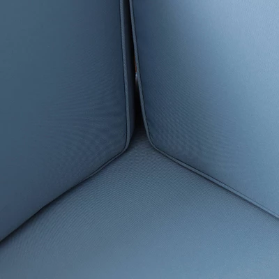 2pc Brava Outdoor Acacia Wood Right Arm Loveseat & Coffee Table With Cushion Teak/Blue - Christopher Knight Home 5 2pc Brava Outdoor Acacia Wood Right Arm Loveseat & Coffee Table With Cushion Teak/Blue - Christopher Knight Home - Image 3