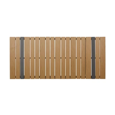 Cibola Outdoor Aluminum Rectangle Dining Table - Natural/Gray - Christopher Knight Home 5 Cibola Outdoor Aluminum Rectangle Dining Table - Natural/Gray - Christopher Knight Home - Image 3