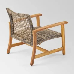 Augusta 6pc Wood & Wicker Chat Set With Fire Pit - Natural/Gray/Light Gray - Christopher Knight Home 5 Augusta 6pc Wood & Wicker Chat Set With Fire Pit - Natural/Gray/Light Gray - Christopher Knight Home -Outdoor Furniture Store GUEST 2a451d78 9254 458b 9507 f8dd4ae84387 2