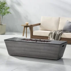 Langton Outdoor 50000 BTU Light Weight Concrete & Ceramic Rectangular Fire Pit - Christopher Knight Home 12 Langton Outdoor 50000 BTU Light Weight Concrete & Ceramic Rectangular Fire Pit - Christopher Knight Home -Outdoor Furniture Store GUEST 2a825740 398d 4938 abde 4818b9e88037