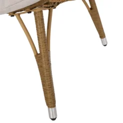 Serina Outdoor Wicker Teardrop Chair With Cushion - Beige/Light Brown - Christopher Knight Home -Outdoor Furniture Store GUEST 2b561980 ba05 4943 af24 49b84f82b47a