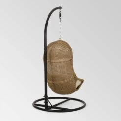 Ripley Outdoor Wicker Hanging Chair With Stand - Light Brown/Beige - Christopher Knight Home 15 Ripley Outdoor Wicker Hanging Chair With Stand - Light Brown/Beige - Christopher Knight Home -Outdoor Furniture Store GUEST 2c0de9f9 f8fa 4ad0 9ef7 673c04d530bc